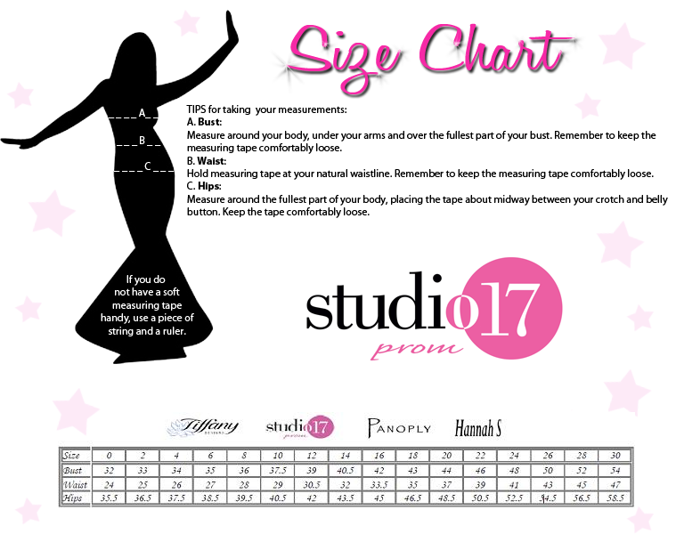 Studio 17 Size Chart