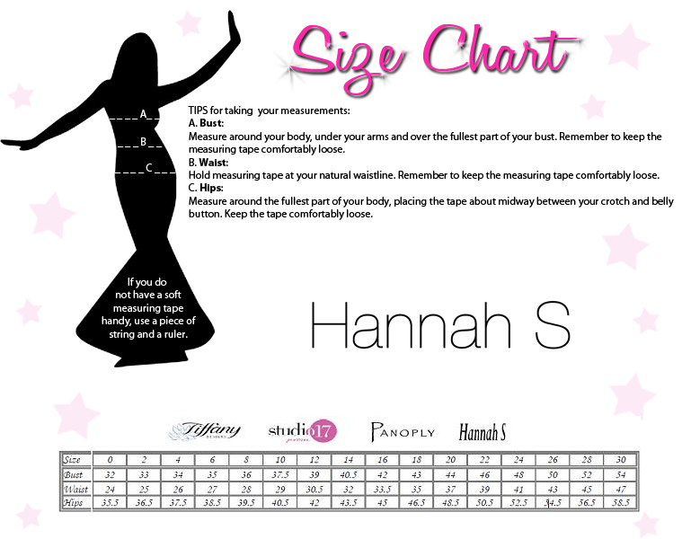 Hannah S. Size Chart