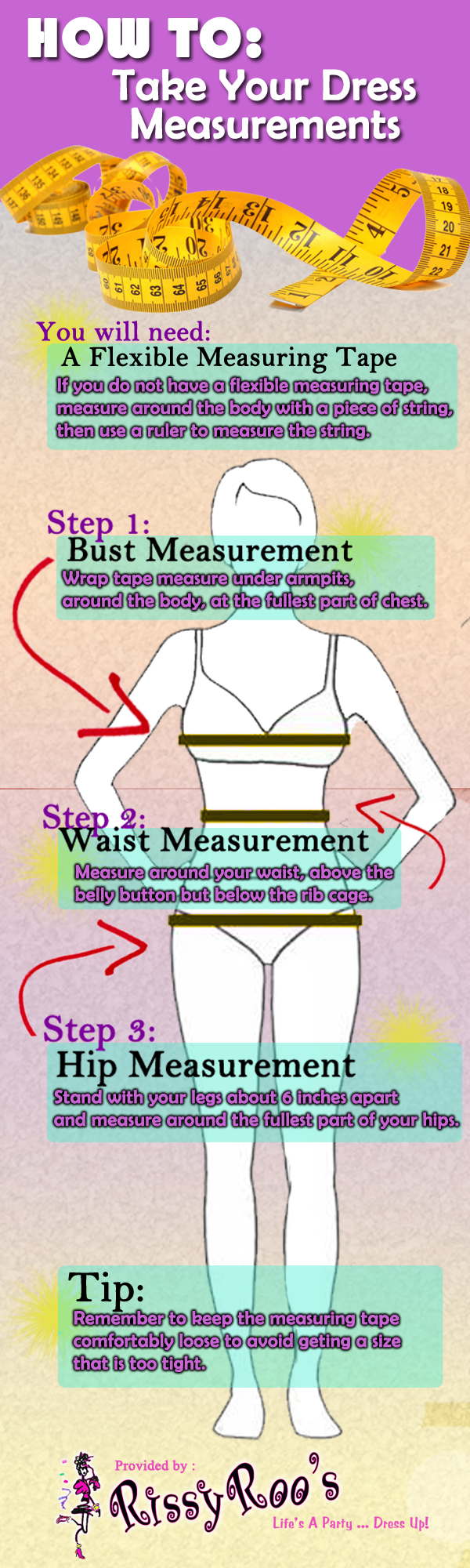How to Take Your Dress Measurements