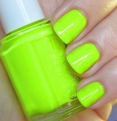 neon green nails